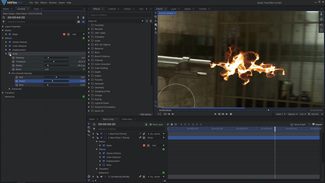 How to create a freeze time effect - Creating the muzzle flash