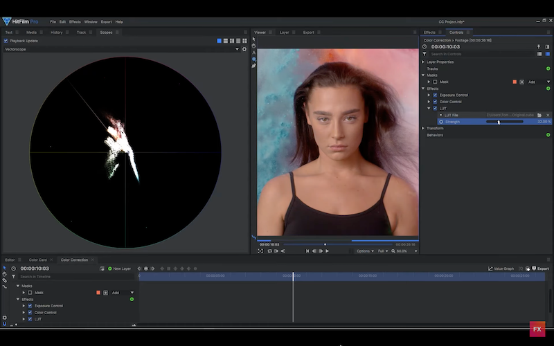 How to use the LUT Effect in HitFilm Pro