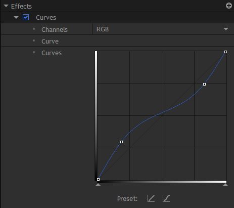 Curves Effect - HitFilm Pro